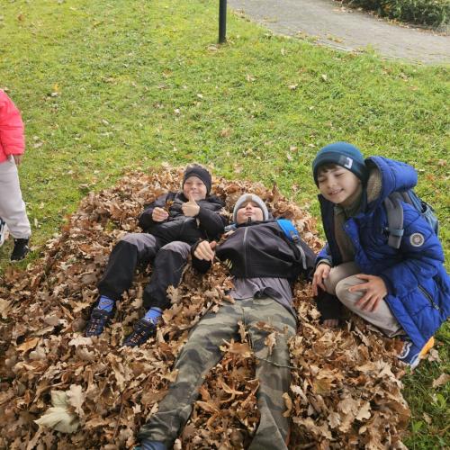 Liegen in den Blättern